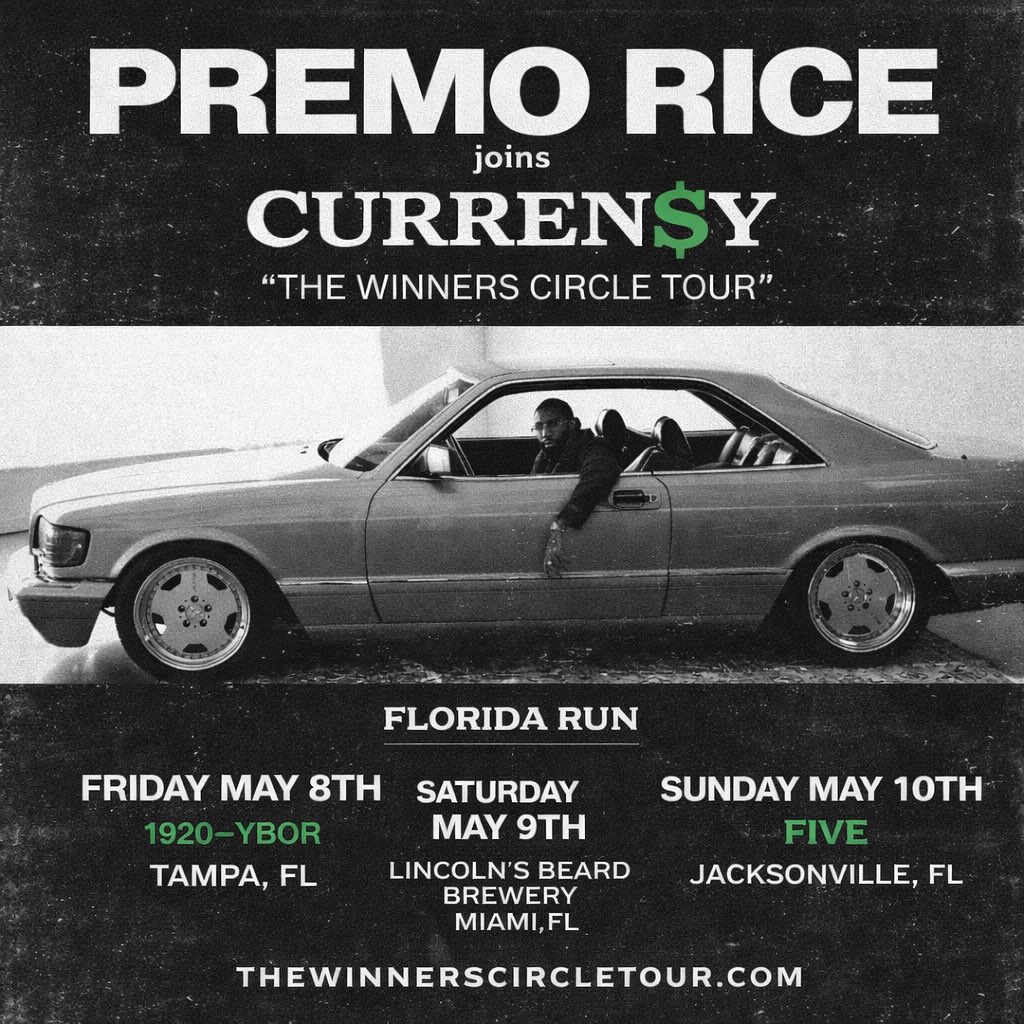 Premo Rice Tour Poster 2026